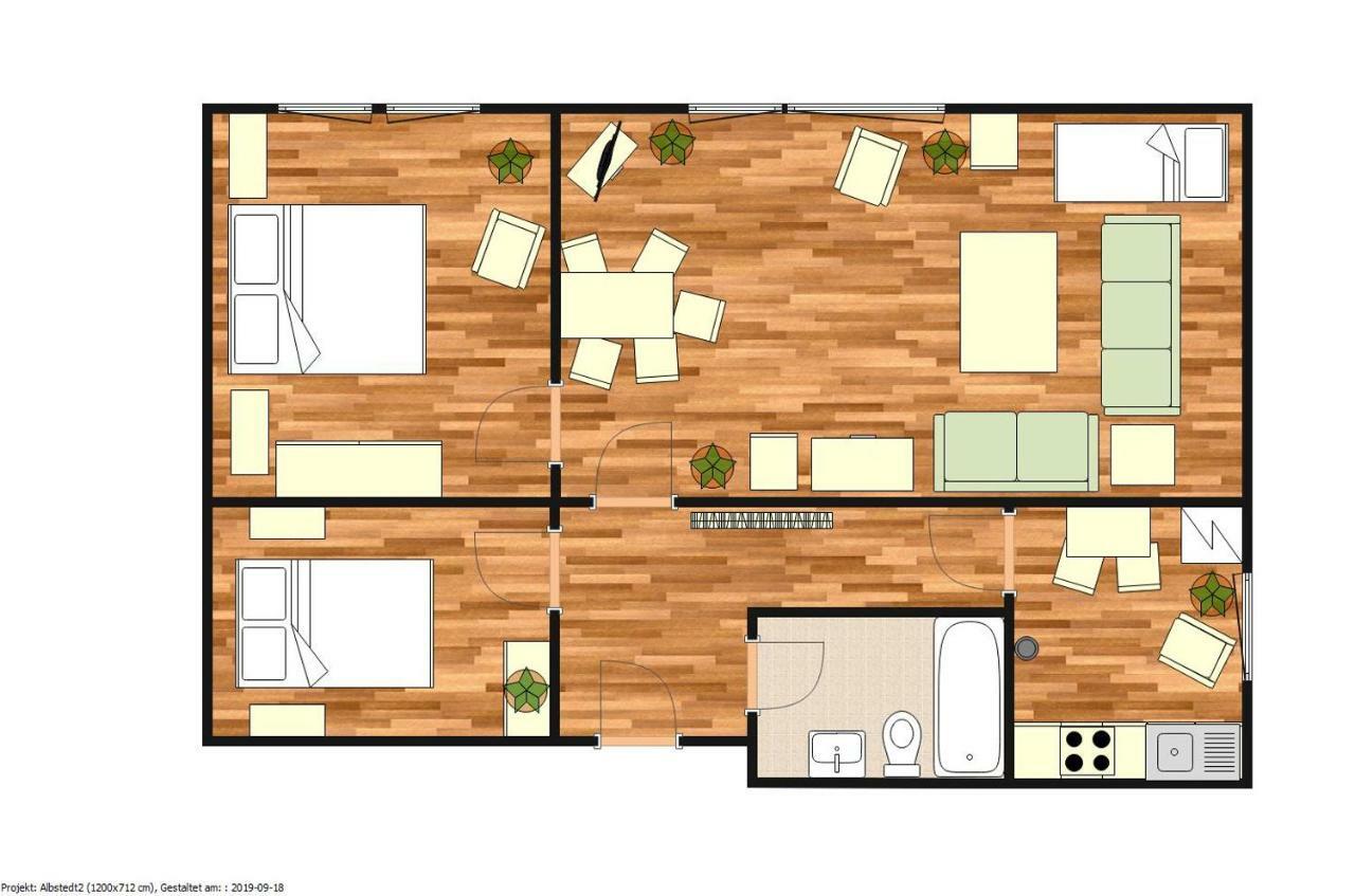 Kuenstler Ferienwohnung 3 Zimmer Kueche Bad Zentrale Lage Wulsbuttel Εξωτερικό φωτογραφία